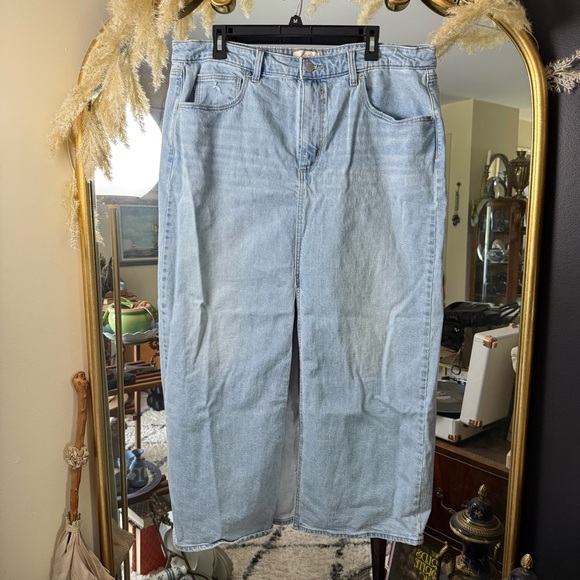 Universal Thread Dresses & Skirts - Universal Thread Maxi Jean Denim Skirt with Slit in the Middle